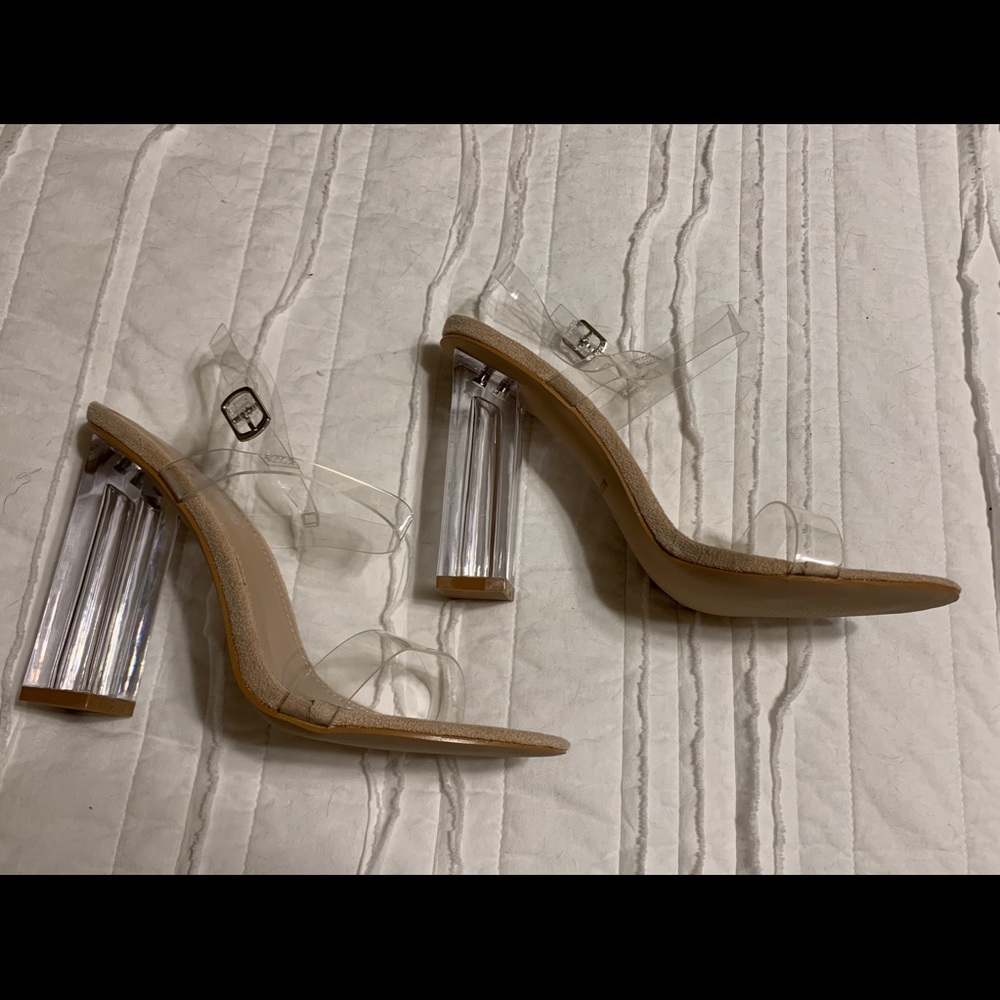 Prettylittlething clear heels
